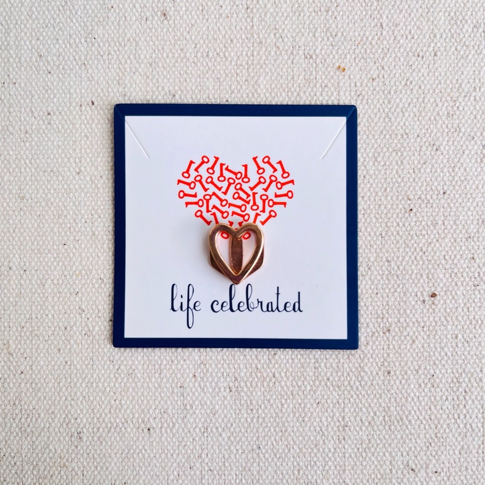 *Keep Collective Charm* Retired Open Heart Rose Gold